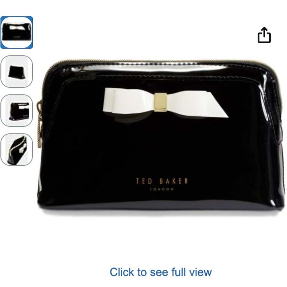 [NWT] Ted Baker London – Cahira Bow Cosmetics Case BLACK